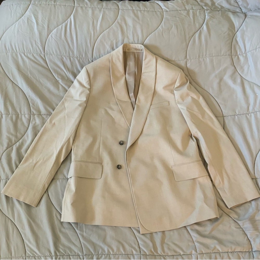 Topman Shawl Collar Wrap Suit Jacket